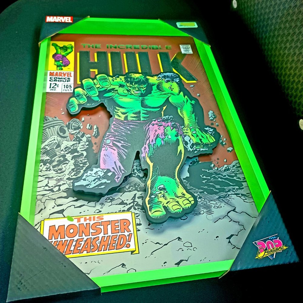 Incredible Hulk portrait 3d animation marvel comic #105 silver age art